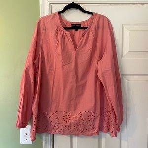 Lane Bryant Peasant Blouse 20/20W Pink